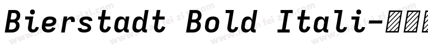 Bierstadt Bold Itali字体转换